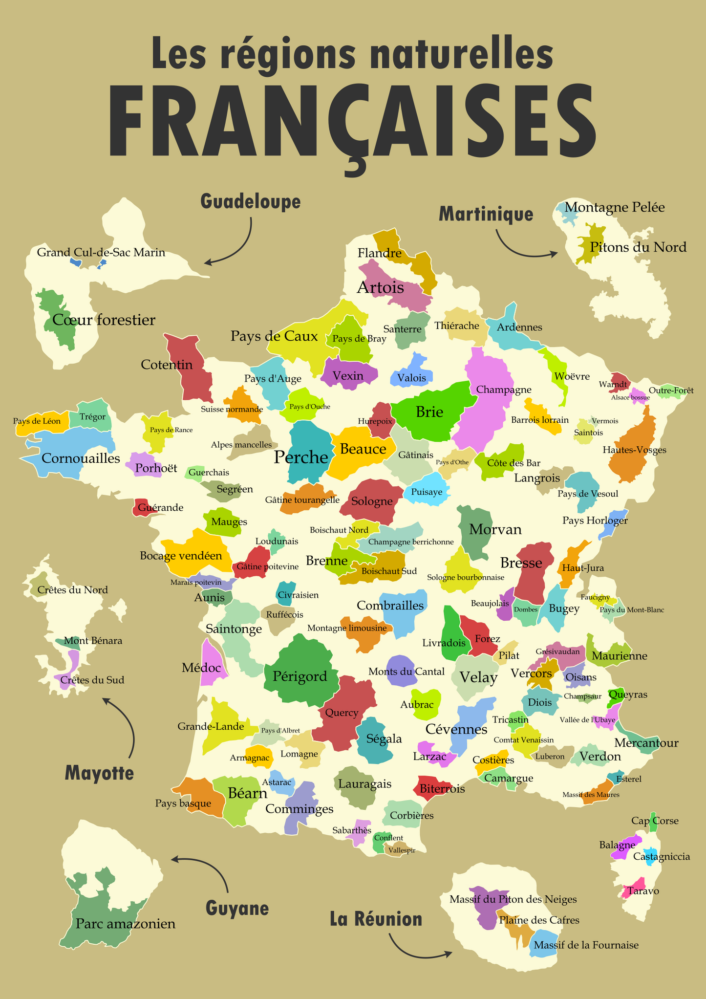 Les régions naturelles françaises